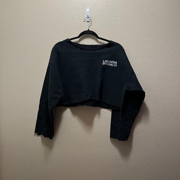 Lagunitas Brewing Co IPA Beer Pale Ale Cropped Pullover Sweatshirt Size Small - Picture 2 of 5